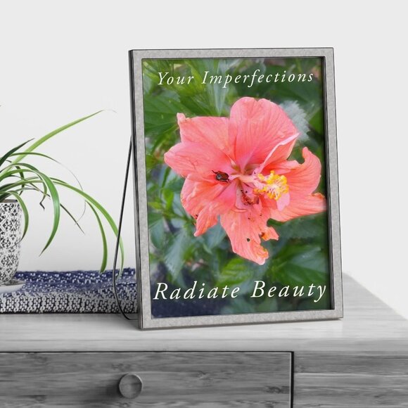 4x6 Your Imperfections Radiate Beauty Watercolor Oil Painting‎ Art Print - Picture 3 of 5